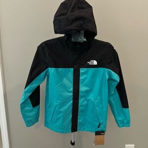 The North Face Boys' Antora Rain Jacket Geyser Aqua size Large NWT